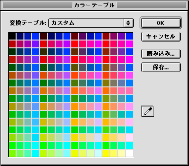インデックスカラーパレット